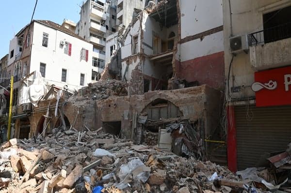 Destrucción en Beirut