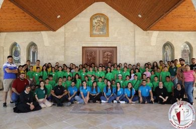 Participants in Summer Camp of the Youth of Jesus' Homeland, Palestine