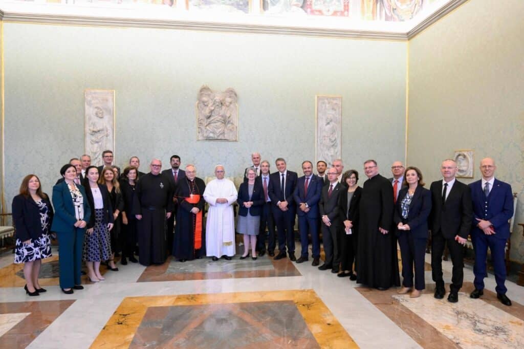 Delegación de ACN junto al Papa León XIV