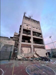 Daños del terremoto en el seminario de la Guaira, venezuela