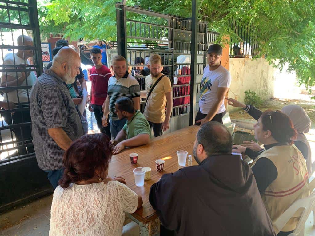 Distribution of emergency supplies to families in Syria, 2023