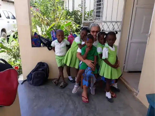 Children in Haiti with a Missionary Sister of the Holy Spirit, 2025