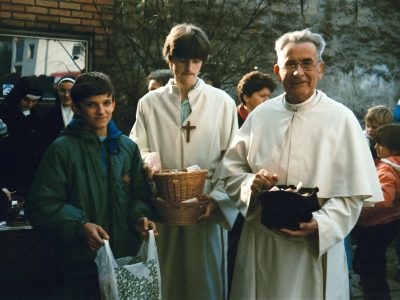 Father Werenfried in Yugoslavia, November 1989